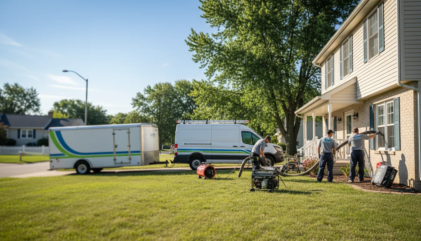 Flooded Basement Restoration And Cleanup With Repair in Chatsworth, IL near me